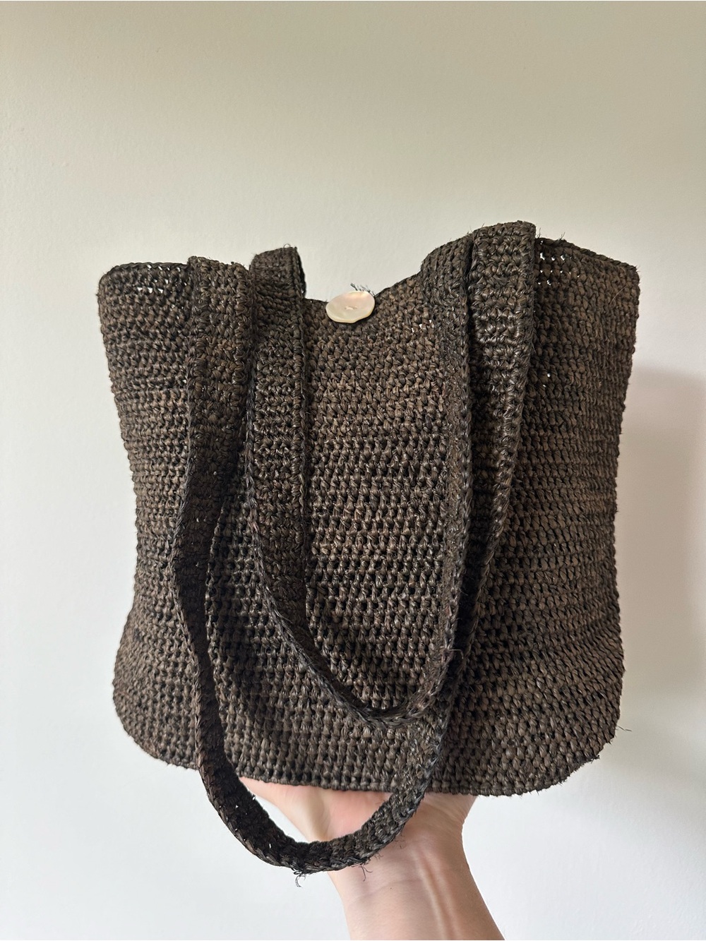 Annabel Ingall Australia 100% Raffia Shoulder Bag Small